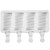Ruluti Silicone Ice Cream Mould 4 Cavities Ice Lolly Maker DIY Ice Cream Stick Chocolate Frozen Dessert Popsicle Tray