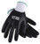 MDMprint Nitrile Coated Gloves, Full Coverage, Black/White, M, PR