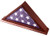 DECOMIL - 5x9 Burial/Funeral/Veteran Flag Elegant Display Case with Base, Solid Wood, Cherry Finish