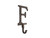 Handcrafted Nautical Decor Rustic Copper Cast Iron Letter F Alphabet Wall Hook 6"