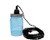Mason Jar Lifestyle Pendant Light Kit with Open Bottom Blue Wide Mouth Ball Quart Jar