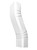 Gutter Downspout OFFSET White (Gloss) Aluminum gutter downspout elbow extensions. (2X3 A-Style)