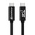 CinchForce USB-C to USB-C 3.1 Gen 2 Cable - Supports 100W PD Fast Charging and 10Gbps Data Transfers, 4K Video Output at 60hz with E-Marker Smart Chip - Black 3.3ft Cable (1m)