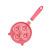 AMUONTY Egg Separator Egg White Yolk Separator, Egg Divider Egg Extractor, Plastic Stainless Steel Egg Sieve, Funnel Design to Quickly Filter Egg Whites (Red)