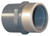 PVC, Stainless Steel Female Adapter, Socket x FNPT, 1/2 in x 3/4 in Pipe Size