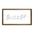 BYRON HOYLE Give It to God & Go to Sleep Framed Wood Sign, Wooden Wall Hanging Art, Inspirational Farmhouse Wall Plaque, Rustic Home Decor for Nursery, Porch, Gallery Wall, Housewarming