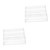Ciieeo 2pcs Display Stand Display Rack Clear Display Riser Holder Showing Rack Clear Stand Desk Shelf for Monitor Clear Acrylic Display Case Display Holder Rack White Acrylic
