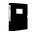 A4 Storage File Boxes Plastic Archives Cases with Lid, File Folder Organizer Document Storage Filing Box for office,3.5cm,Black