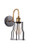 Metal Wire Cage Wall Sconce Industrial Mini Wall Lamp Light
