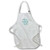 3dRose apr_32832_2 Snowflake-Medium Length Apron, 22 by 24-Inch, with Pouch Pockets