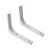 Shelve Bracket, Industrial L-Shaped Shelf Support Brackets, 90 Degree Right-Angle Wall-Mounted Shelving Brackets, Metal Floating Shelf Bracket, (White/Black, 2 Packs),White-12.5x15cm/4.9 * 5.9in