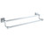 -Shelfs,Towel Shelfs,Double Bath Towel Bar White Bathroom Towel Rack Nordic Bathroom Stainless Steel Hotel Double Towel Rail Bathroom Kitchen Towel Holder Wall Mount Rustproof Towel Bar/50Cm