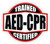 AED - CPR Trained Certified Hard Hat Sticker/Helmet Decal Label Lunch Tool Box