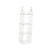 Cabilock Closet White Hangers White Plastic Hangers Collapsible Hangers Closet Organizers and Storage Multi- Layer Hanging Rack Wardrobe Storage Shelf Coat Hanger Hanging Wardrobe White