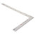 Hegebeck L-Shaped Framing Square Ruler 150 x 300mm Stainless Steel 90 Degree Right Angle Square Ruler Metal Measurement Square Tool Right Angle Ruler Measuring Gauge for Carpenter Engineer