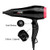 JINRI 1875W Hair Dryer,Ceramic Ionic Blow Dryer Professional Salon Hair Blow Dryer Lightweight Fast Drying Low Noise,with Concentrator,2 Speed and 3 Heat Settings,Black
