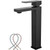Matte Black Vessel Sink Faucet Bathroom Tall Faucet Single Handle SUS304 Stainless Steel One Hole Basin Mixer Tap Modern Vanity Faucet Deck Mount