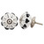 Indian Shelf 4 Pieces Single Drawer Pulls | Leaf Pumpkin Door Knob | Single Hole Cabinet Knobs Black | Unique Drawer Knobs Ceramic | Decorative Dresser Knobs | Western Drawer Pulls and Knobs