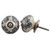 Indian Shelf 2 Pieces Dresser Door Knobs | Floral Cabinet Knobs and Pulls Set | Cabinet Pulls Turquoise | Kitchen Door Knob Ceramic | Knobs for Cabinets and Drawers | Flower Knobs for Dresser Drawers