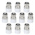 10Pcs Light Bulb Adapter B22 to E14 LED Screw Bulb Lamp Adapter Holder Converter Connector B22 to E14 Light Adapter Socket Base Converter Lamp Holder
