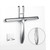 Shower Squeegee for Glass Doors,12-Inch Shower Glass Squeegee, Sliver Shower Squeegee for Shower Doors,Mirror,Windows, with Shower Door Hook and Adhesive Hook