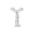 CALIDAKA Winged Victory of Samothrace Statue Victory Goddess Statue Sculpture Roman Greek Goddess Victoria Figurine Desktop Ornament for Home Office Garden Decor, S White
