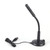 USB Computer Microphone, Plug &Play Desktop Omnidirectional Condenser PC Laptop Mic, Mute Button Mini Gooseneck Microphone for Gaming Singing Streaming Recording