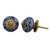 Indian Shelf 2 Pieces Door Knobs for Cabinets | Leaf Chest of Drawer Knobs | Modern Knobs for Dresser Grey | Pull Knobs for Cabinets Ceramic | Pulls for Cabinets and Drawers | Unique Door Knobs
