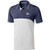 adidas Golf Men's Ultimate Heather Blocked Polo Noble Green/Grey One Heather Small