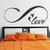 DigTour WallArt Love Infinity Symbol Wall Decal Love Infinity Loop Wall Quote Vinyl Wall Sticker Home Art Decoration White