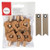 Youdoit Wooden Clothespins x 6 - Cork Hearts + 20 Pennant Kraft Labels