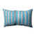 Pillow Perfect Tribal Bands Rectangular Throw Pillow, Turquiose/Cream/Black