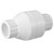 Geetery PVC Inline Check Valve Solvent Connections White Plastic Backflow Preventer Pipe Fittings Check Socket Schedule (1 Pcs, 1 Inch)