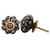 Indian Shelf 14 Pieces Dresser Knobs and Pulls | Etched Pumpkin Drawer Pull | Knob Hardware Black | Cabinet Knobs Ceramic | Vintage Knobs for Dresser Drawers | Knobs for Dresser