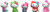 Hello Kitty Just Play Figures 5 pk Figures Toy Figure