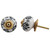 Indian Shelf 4 Pieces Drawer Hardware Knobs | Floral Decorative Dresser Knobs | Dresser Pulls and Knobs Black | Farmhouse Drawer Pulls Ceramic | Door Knobs Vintage | Bulk Cabinet Knobs