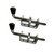Quality Life Spring Loaded Gate Latch Pin Barrel Bolt 6in x 1/2in Stem Durable Zinc Plated Solid Steel Heavy Duty for Tailgate - 2pcs