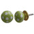 Indian Shelf 4 Pieces Knobs Dresser | Polka Dot Cabinet Pulls and Knobs | Green Cupboard Pulls | Ceramic Knobs | Cabinet Knobs Unique | Dresser Drawer Knobs