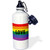 3dRose Black Love Word on Gay Flag-Sports Water Bottle, 21oz , 21 oz, Multicolor 3dRose Black Love Word on Gay Flag-Sports Water Bottle, 21oz , 21 oz, Multicolor
