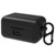 Geekria Silicone Case Cover Compatible with Sennheiser Momentum 3 True Wireless Earbuds, Earphones Skin Cover, Protective Carrying Case with Keychain Hook, Charging Port Accessible (Black)