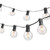 50-Foot, 50 Socket Indoor/Outdoor Patio String Lights with 55 Globe G40 Bulbs (5 Free Bulbs Included), Great Wedding Lights, Decorations for Patios, Porches, Backyards, Decks, Bistros