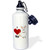3dRose Love My Rat White Sports Water Bottle, 21 oz, White