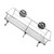 Alipis Soap Dish Holder Bath Shelf Storage Storage Rack Shelf No Punching Silver Storage Rack Wall Storage Shelf Organizer Basket