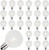 Abeja G40 LED Frosted Light Bulbs, 0.6W Shatterproof Plastic LED Bulbs, Frosted Globe Light Bulbs Fits C7/E12 Candelabra Base, for Outdoor String Lights Bulbs Replacement, 25 Pack