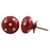 Indian Shelf 2 Pieces Knobs for Kitchen Cabinets and Drawers | Polka Etched Kitchen Drawer Knobs | Red Dresser Hardware Knobs | Ceramic Cabinet Pull Knobs | Drawer Hardware Pulls | Fancy Door Knobs