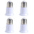 E26 Socket Extender, E26 to E26 Lamp Socket, 6.5CM/2.56 Inch Socket Extension Adapter,E26 to E26 Lamp Bulb Socket Extension, Lamp Holder Adapter (4 Pack)