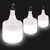 50W Rechargeable Emergency LED Light Bulb (4-Pack) Battery Backup Rechargeable LED Bulbs Portable Emergency Light Bulbs with Hook Switch for Power Outage, Home, Camping, Tent, Daylight White 6500K