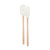 Tovolo White Flex-Core Wood-Handled Mini Spatula & Spoonula, Kitchen Utensil Set of 2 | Heat-Resistant & BPA-Free | Safe for Cast Iron & Non-Stick Cookware