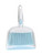 BSMstone Mini Broom and Dustpan Set-Mini Whisk Set for Desk, Housekeeping, Office, Kitchen, Pet Nest, etc.,Daily Cleaning Necessity Plastic Mini Dustpan Set (Light Blue)