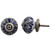 Indian Shelf 4 Pack Cabinet Knobs Farmhouse Style|Drop Farmhouse Knobs for Dresser Drawers|White Dresser Knobs for Nursery|Ceramic Kitchen Knobs & Pulls for Cabinets|Vintage Dresser Pulls|Knob